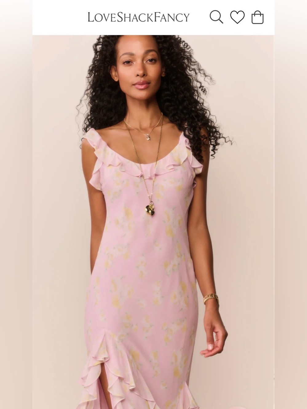 NWT LoveShackFancy Rosalina floral dress - Picture 3 of 10